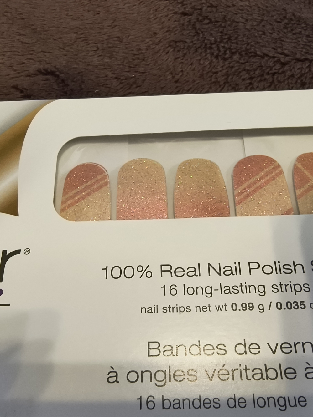 3 For $20 Color Street Cherish Health Glitter Nail Strips